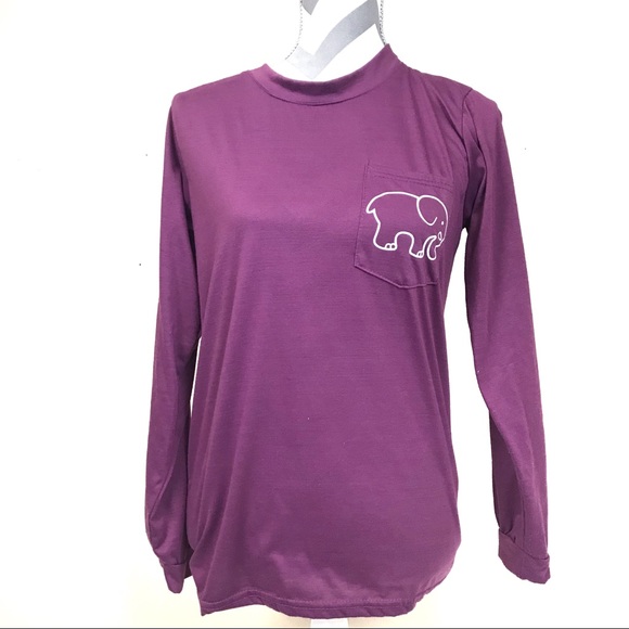 Ivory Ella purple longsleeve T-shirt elephant s - Picture 2 of 3